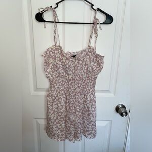 Sundae Muse Floral Pink Women's Romper